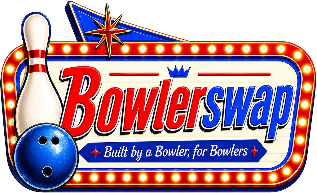 Bowlerswap retro marquee logo